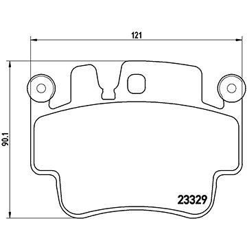 

BREMBO Sada brzdových destiček P 65 009