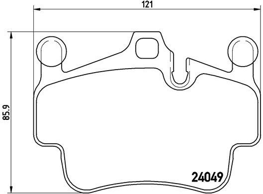 

BREMBO Sada brzdových destiček P 65 015