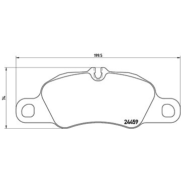 

BREMBO Sada brzdových destiček P 65 019