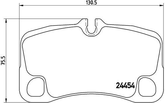 

BREMBO Sada brzdových destiček P 65 022