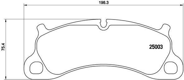 

BREMBO Sada brzdových destiček P 65 025