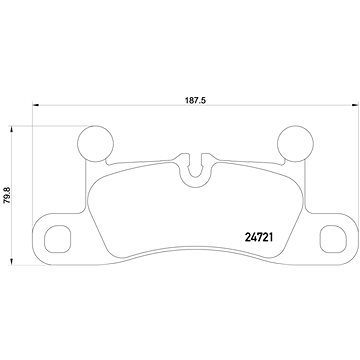 

BREMBO Sada brzdových destiček P 65 027