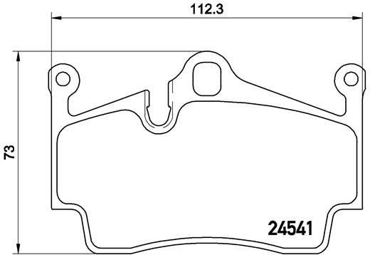 

BREMBO Sada brzdových destiček P 65 028