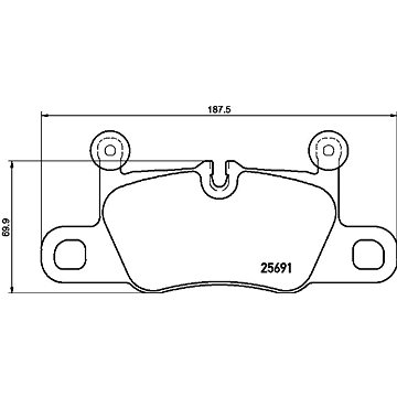 

BREMBO Sada brzdových destiček P 65 031