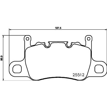 

BREMBO Sada brzdových destiček P 65 037