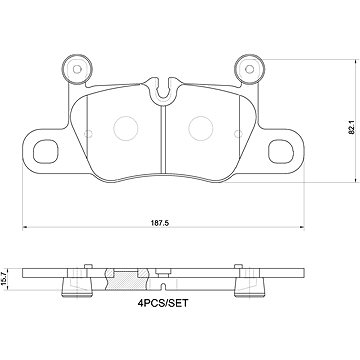 

BREMBO Brzdové destičky P 65 044