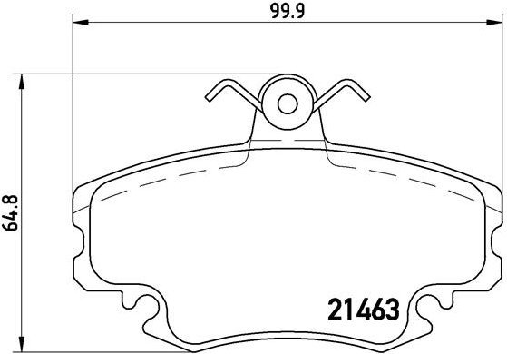 

BREMBO Sada brzdových destiček P 68 008