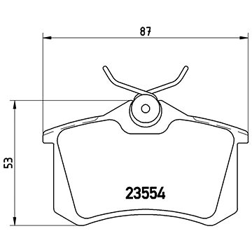 

BREMBO Sada brzdových destiček P 68 024
