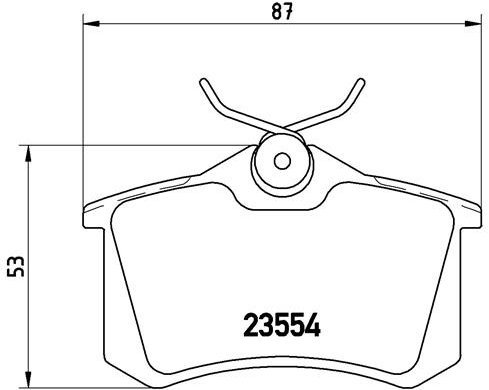 

BREMBO Sada brzdových destiček P 68 024X