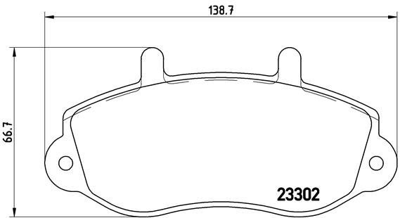 

BREMBO Sada brzdových destiček P 68 025