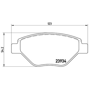 

BREMBO Sada brzdových destiček P 68 031