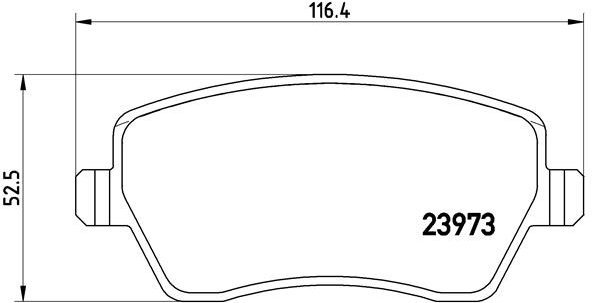 

BREMBO Sada brzdových destiček P 68 033