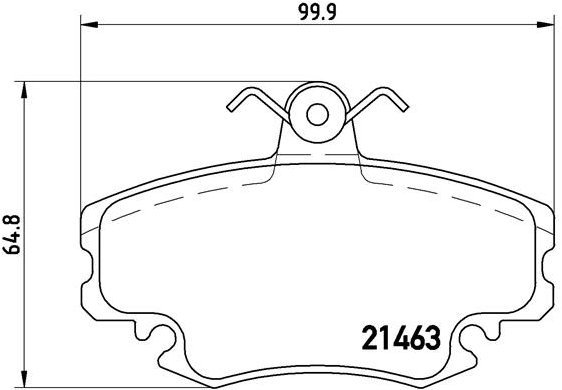 

BREMBO Sada brzdových destiček P 68 038
