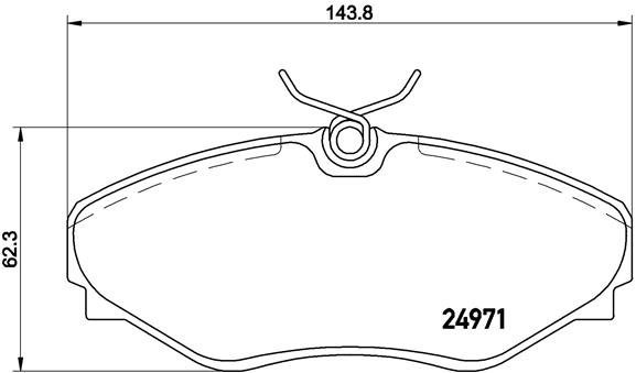 

BREMBO Sada brzdových destiček P 68 055