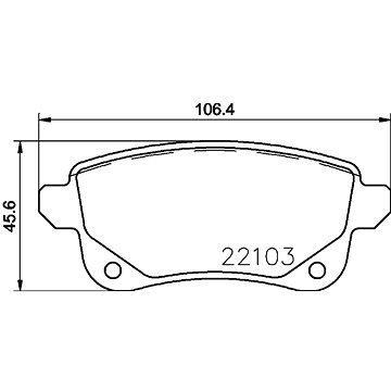 

BREMBO Sada brzdových destiček P 68 064