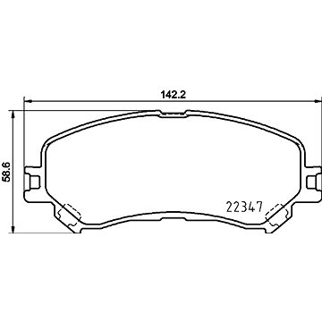 

BREMBO Sada brzdových destiček P 68 067X