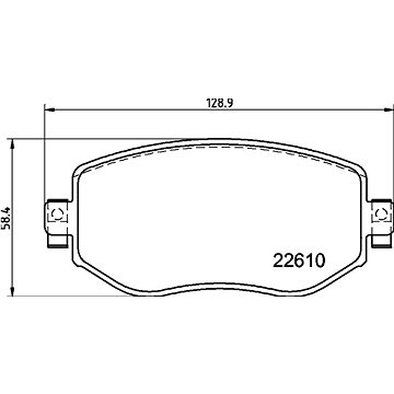 

BREMBO Sada brzdových destiček P 68 068X