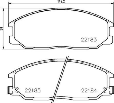 

BREMBO Sada brzdových destiček P 77 002