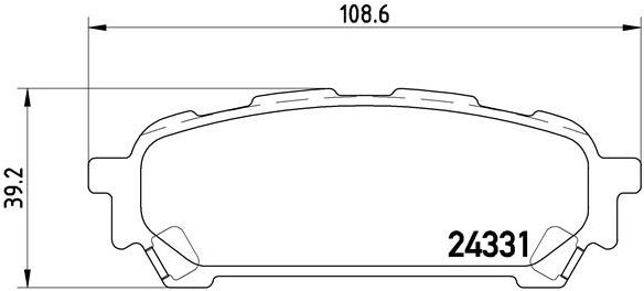 

BREMBO Sada brzdových destiček P 78 014