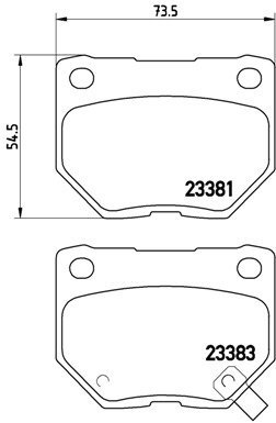 

BREMBO Sada brzdových destiček P 78 016