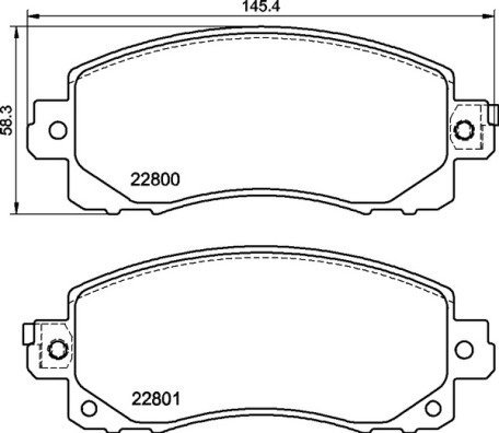 

BREMBO Sada brzdových destiček P 78 028