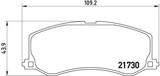 

BREMBO Brzdové destičky P 79 004