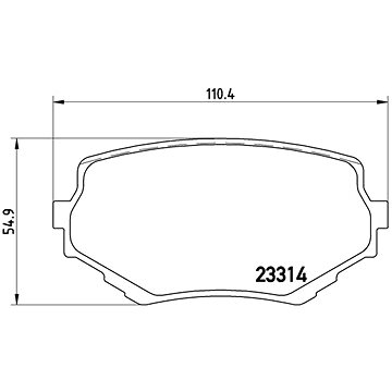 

BREMBO Sada brzdových destiček P 79 009