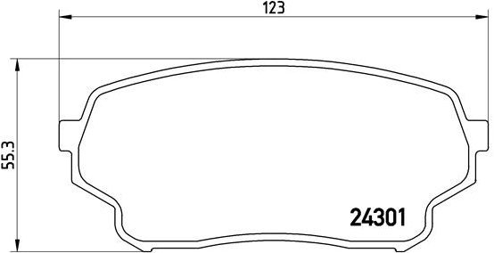 

BREMBO Sada brzdových destiček P 79 019
