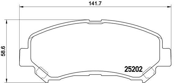 

BREMBO Sada brzdových destiček P 79 028
