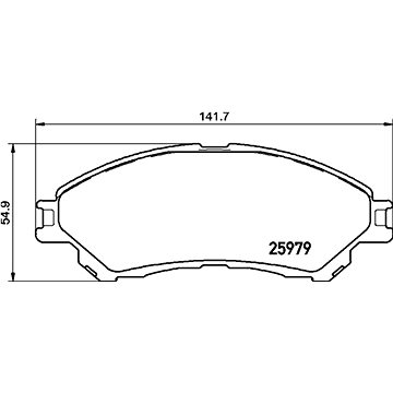 

BREMBO Sada brzdových destiček P 79 032