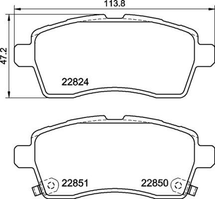 

BREMBO Sada brzdových destiček P 79 037