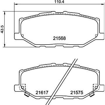 

BREMBO Sada brzdových destiček P 79 040