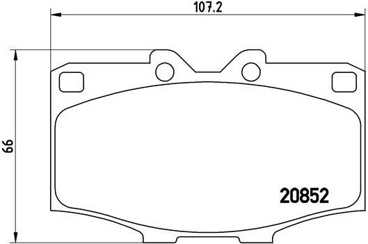 

BREMBO Sada brzdových destiček P 83 006
