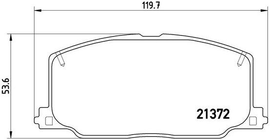 

BREMBO Sada brzdových destiček P 83 016