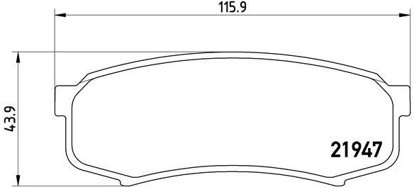 

BREMBO Sada brzdových destiček P 83 024