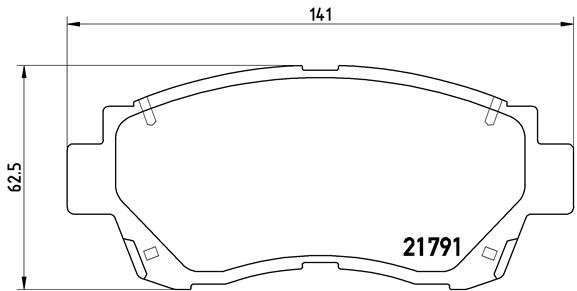 

BREMBO Sada brzdových destiček P 83 027