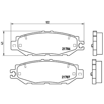 

BREMBO Sada brzdových destiček P 83 036