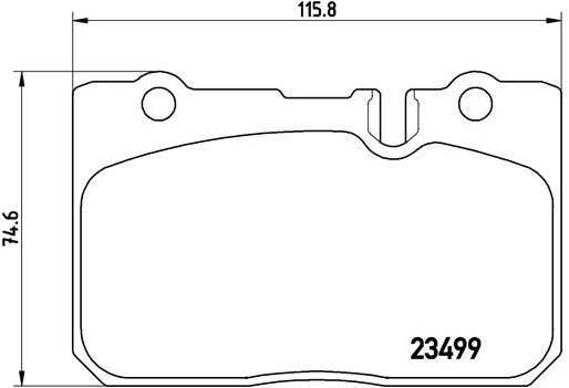 

BREMBO Sada brzdových destiček P 83 039