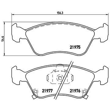 

BREMBO Sada brzdových destiček P 83 041