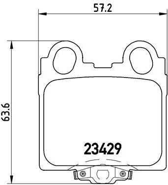 

BREMBO Sada brzdových destiček P 83 045