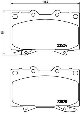 

BREMBO Sada brzdových destiček P 83 048
