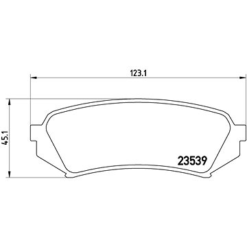 

BREMBO Sada brzdových destiček P 83 049