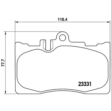 

BREMBO Sada brzdových destiček P 83 058