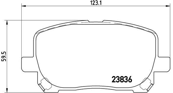 

BREMBO Sada brzdových destiček P 83 061