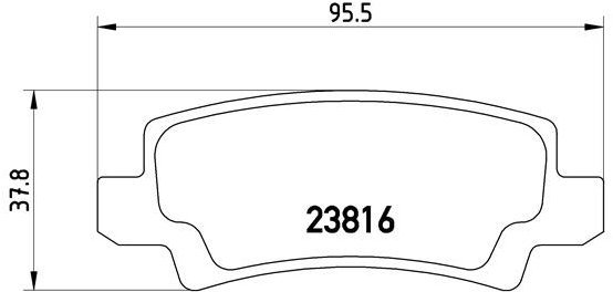 

BREMBO Sada brzdových destiček P 83 065
