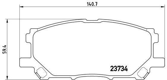 

BREMBO Sada brzdových destiček P 83 067