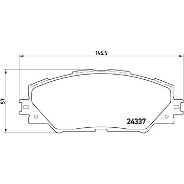 

BREMBO Sada brzdových destiček P 83 071