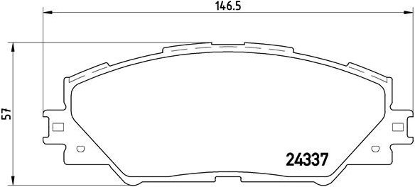 

BREMBO Brzdové destičky P 83 071X