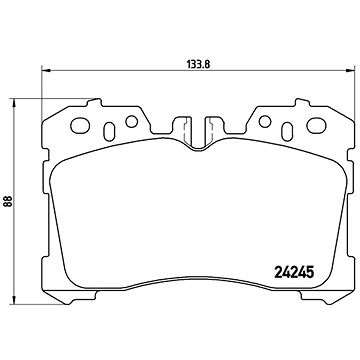 

BREMBO Sada brzdových destiček P 83 075