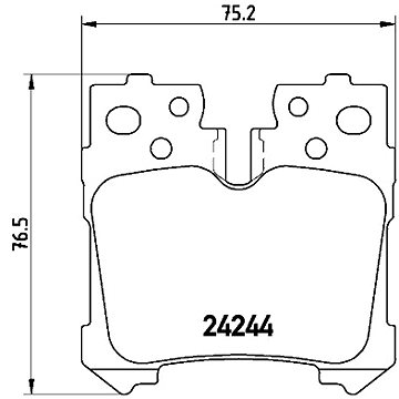 

BREMBO Sada brzdových destiček P 83 076